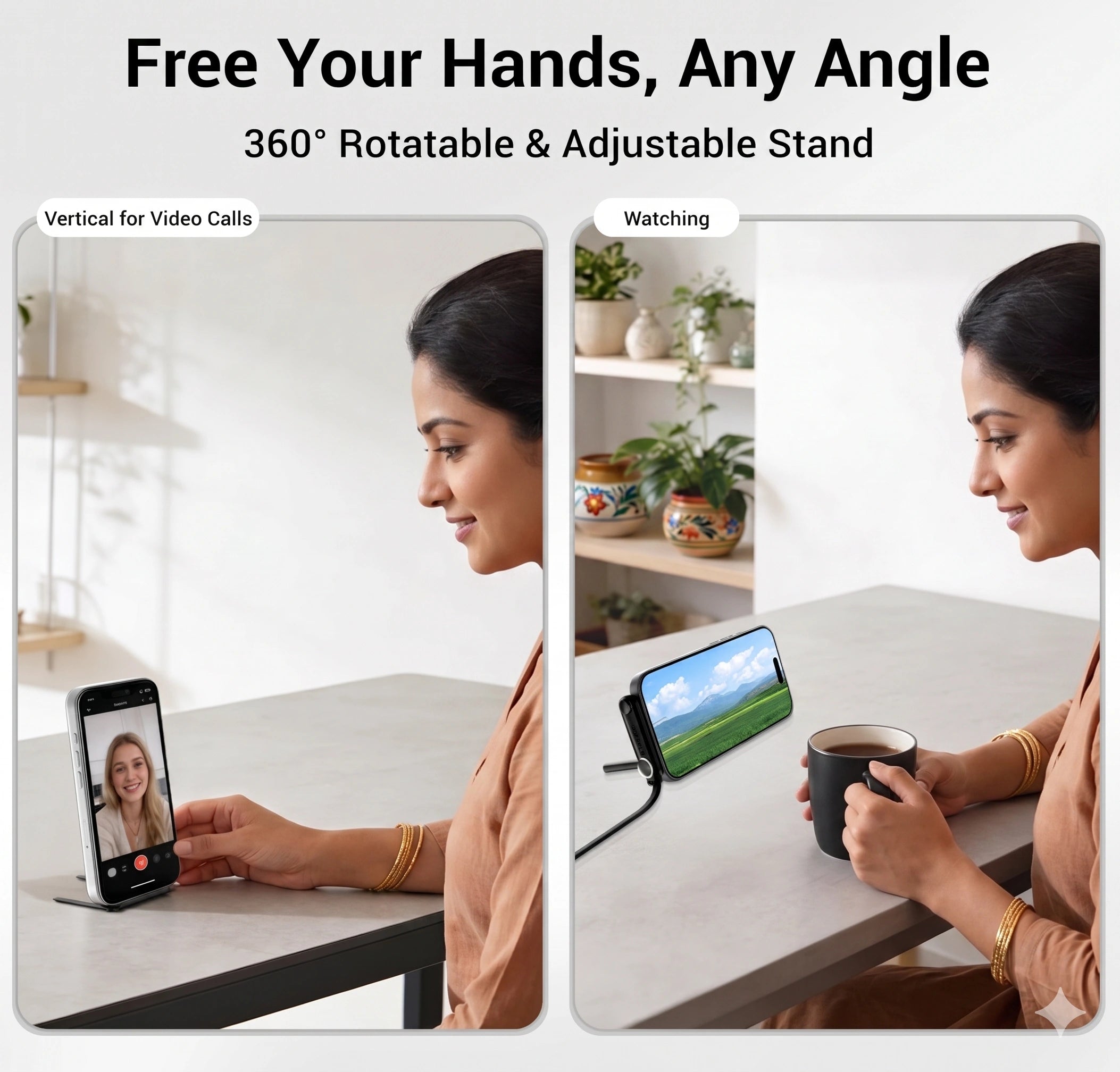 XIMAND 240W PD Fast Charging Cable – Invisible Holder USB-C Charger